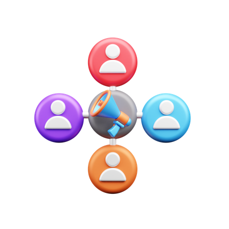 People Network  3D Icon