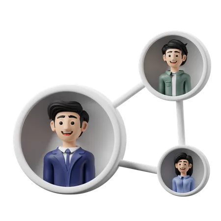 People Network  3D Icon