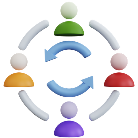 People Network  3D Icon