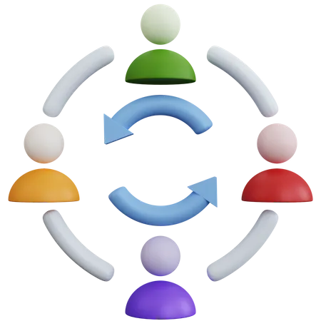 People Network  3D Icon