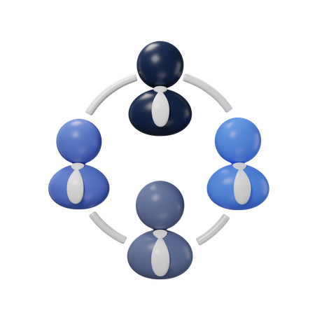 People Network  3D Icon