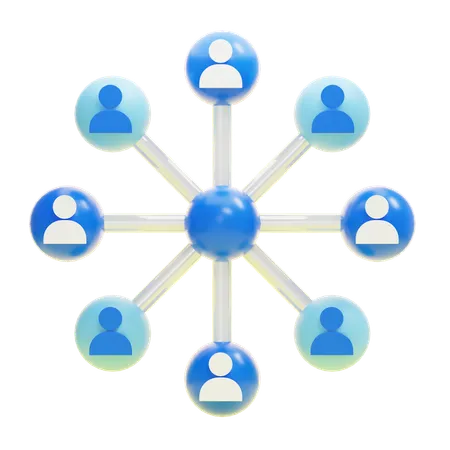 People Network  3D Icon