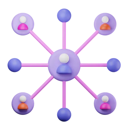 People Network  3D Icon