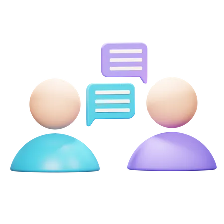 People Talk  3D Icon