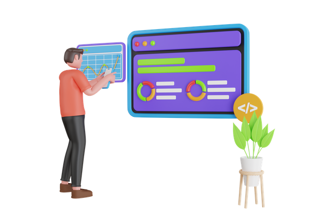 People testing the interface and usability of a application  3D Icon