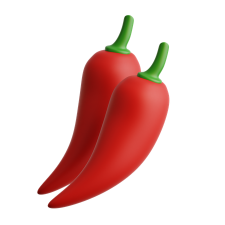 Chili rosso  3D Icon