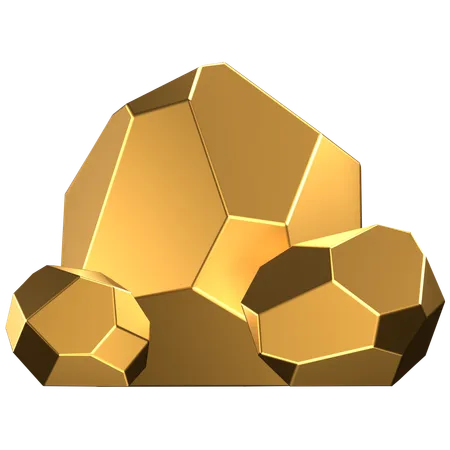 Pepita de oro  3D Icon