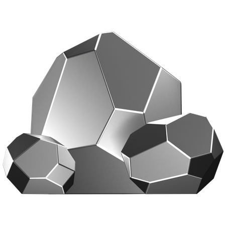 Pépite d'argent  3D Icon