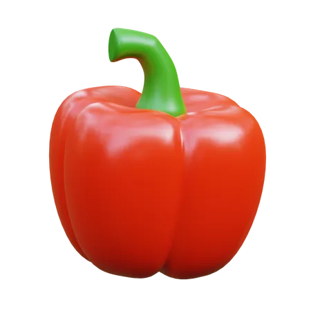 Pepper Vegetable 3 D 3D Icon