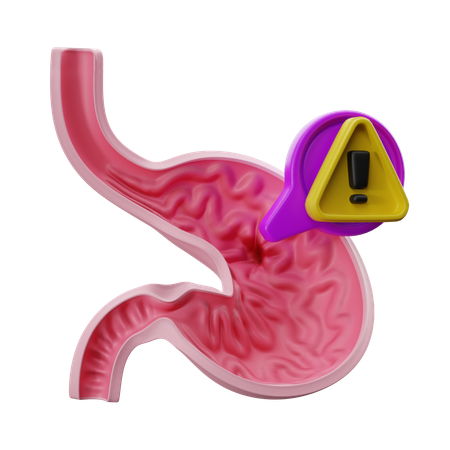 Peptic ulcer sign.  3D Icon