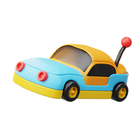 Pequeno carro de corrida  3D Icon