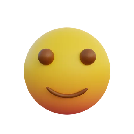 Pequeño emoticón de expresión sonriente  3D Emoji