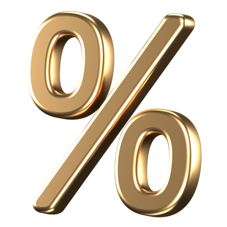 Percent  3D Icon