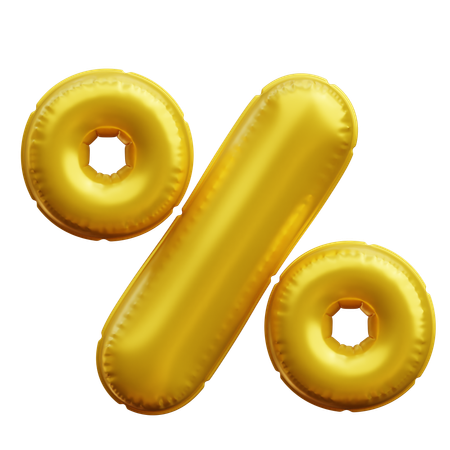 Percent  3D Icon