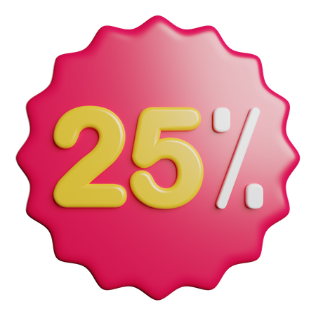 Percent  3D Icon