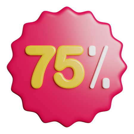 Percent  3D Icon