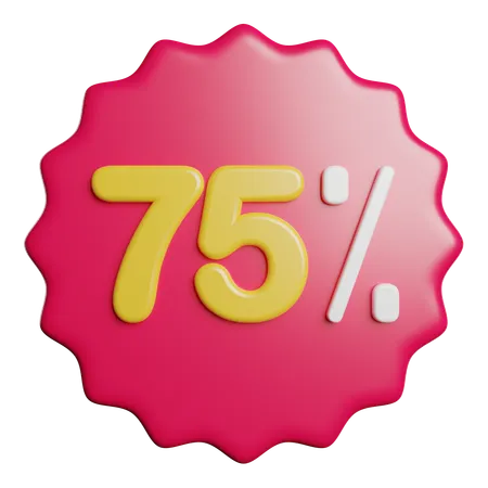 Percent  3D Icon