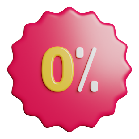 Percent  3D Icon