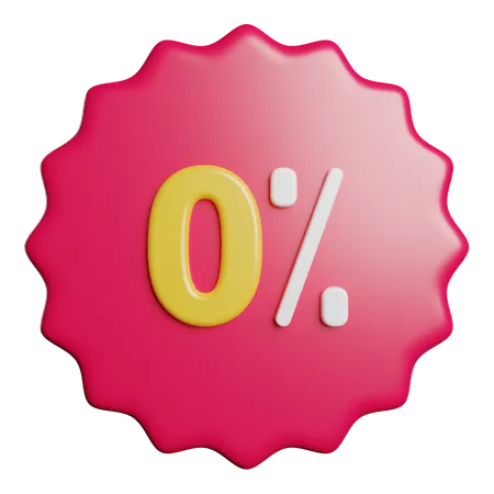 Percent  3D Icon