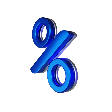 Percent  3D Icon