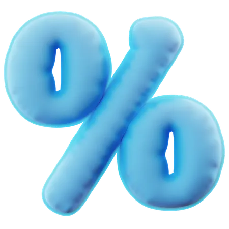 Percent  3D Icon