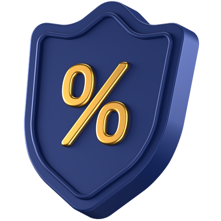 Percent  3D Icon