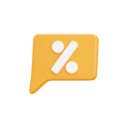 Percent  3D Icon