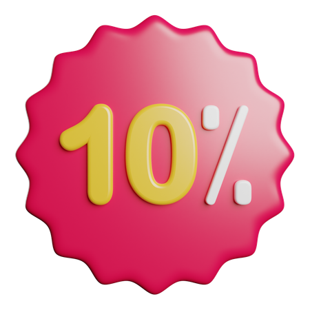 Percent  3D Icon