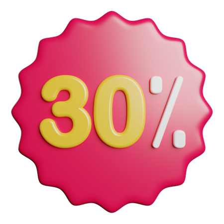 Percent  3D Icon
