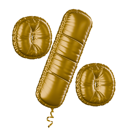 Percent Sign  3D Icon
