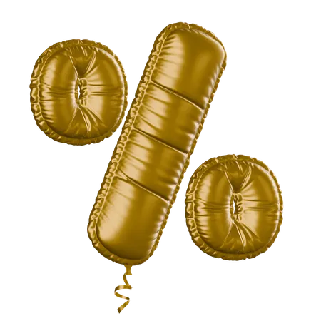 Percent Sign  3D Icon