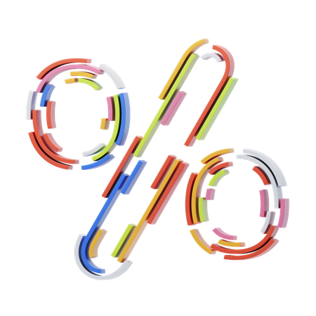 Percent Sign  3D Icon