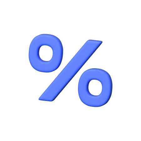Percentage 3 D Icon Symbolizing Proportions Ratios And Calculations Representing Numerical Values In Percentages For Various Statistical Analysis 3D Icon