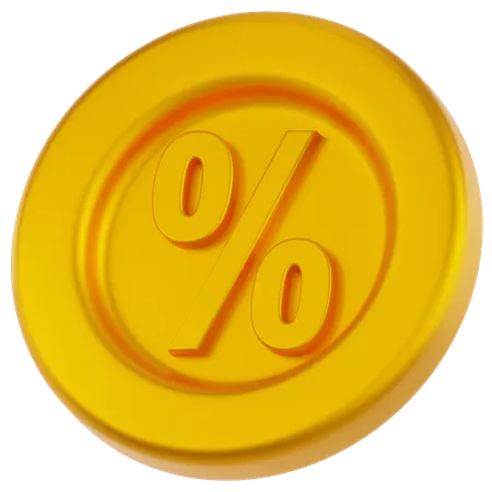 Percentage  3D Icon