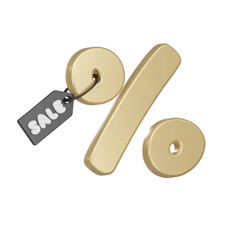 Percentage  3D Icon