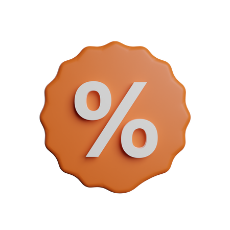 Percentage  3D Illustration