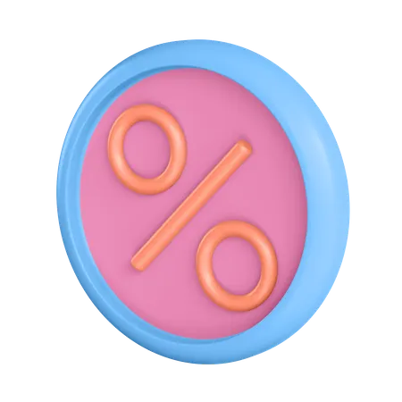 Percentage  3D Illustration