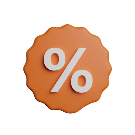 Percentage  3D Illustration