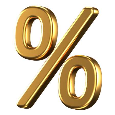 Percentage 3D Icon