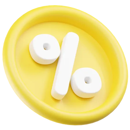 Percentage  3D Icon
