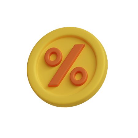 Percentage Badge  3D Icon