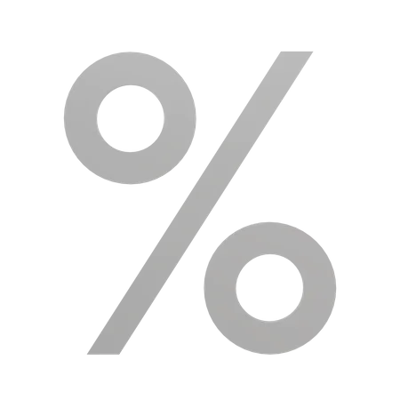 Percentage Discount  3D Illustration