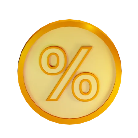 Percentage Discount  3D Icon