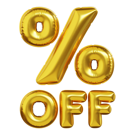 Percentage Offer  3D Icon