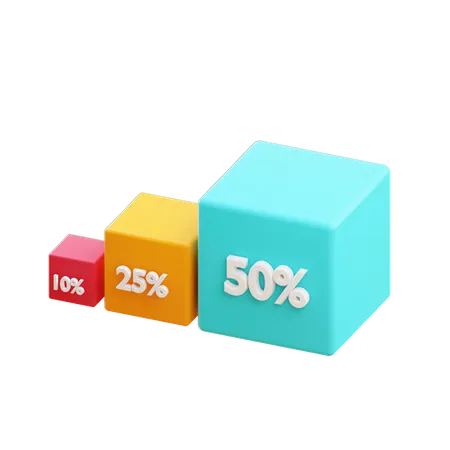 Percentage Representation  3D Illustration