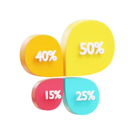 Percentage Representation  3D Illustration