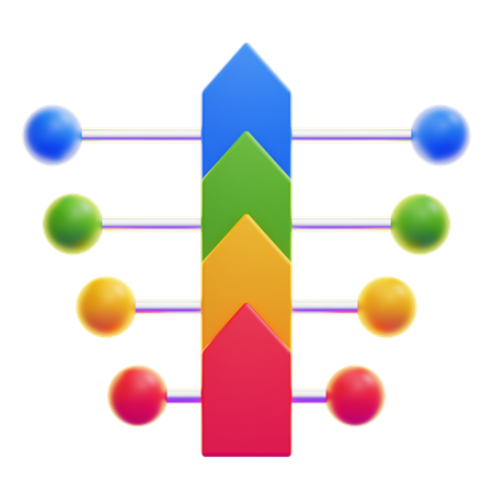 Percentage Representation Chart  3D Icon