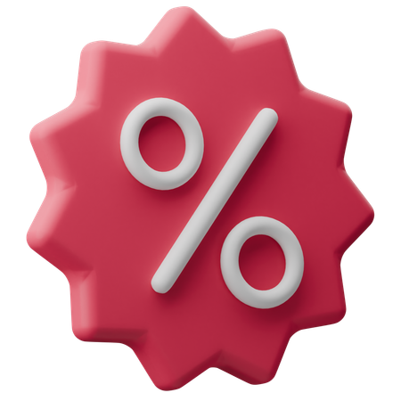 백분율 기호  3D Icon