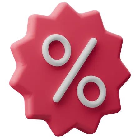 백분율 기호  3D Icon