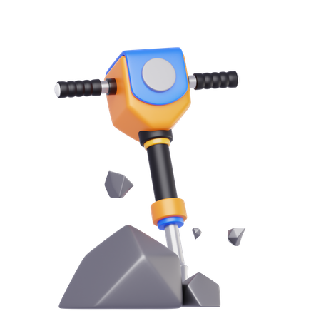 Machine de forage de pierre  3D Icon